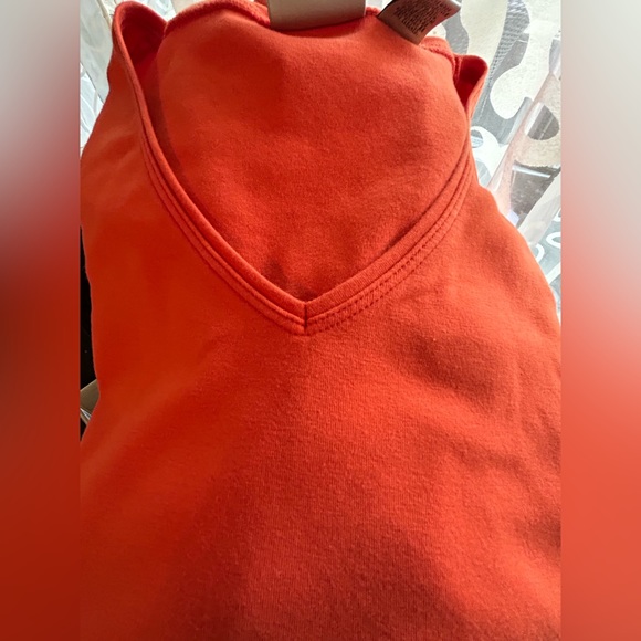 Chico’s Orange short sleeve Tee/top. Sz 2 aka Large - Picture 9 of 9